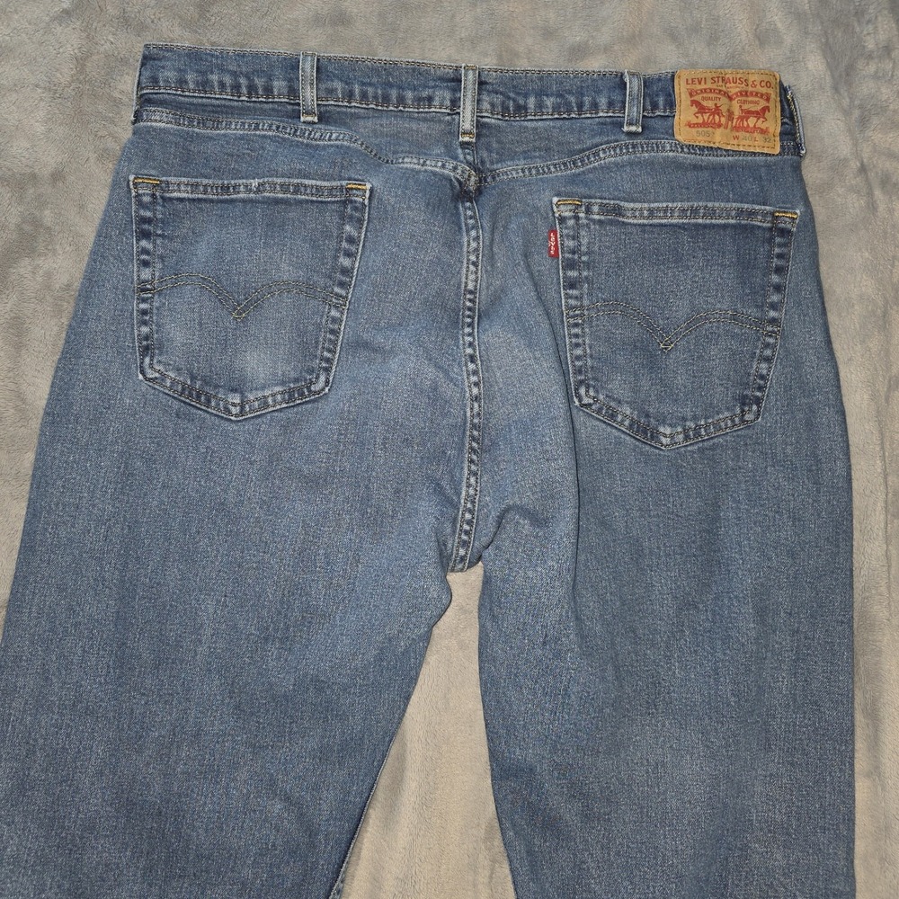 Levis 505 Jeans Mens 40x32 Measures 38x30 Blue Straight Leg